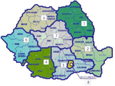 Regiunile de dezvoltare ale României